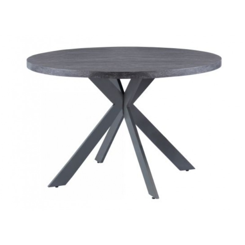 WOF Picasso Dark Rhine 1.07M Round Dining Table